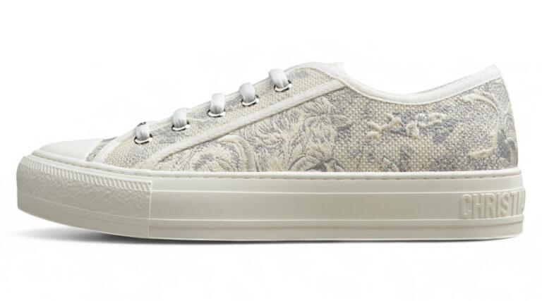 Dior B23 Low-Top Toile de Jouy Sneaker – Beige/White