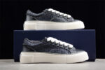 Dior B23 Oblique Low-Top Sneaker – Black Leather with Grey Monogram