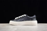 Dior B23 Oblique Low-Top Sneaker – Black Leather with Grey Monogram