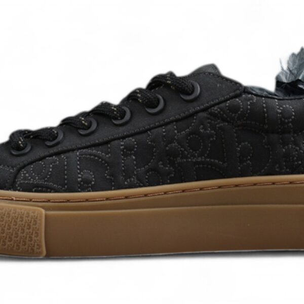 Dior B23 Oblique Low-Top Sneaker – Black with Gum Sole