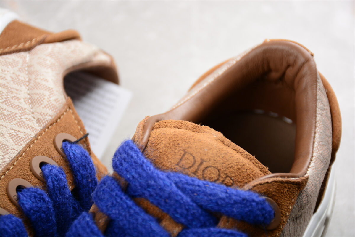 Dior B23 Oblique Low-Top Sneaker – Brown Suede with Beige Monogram