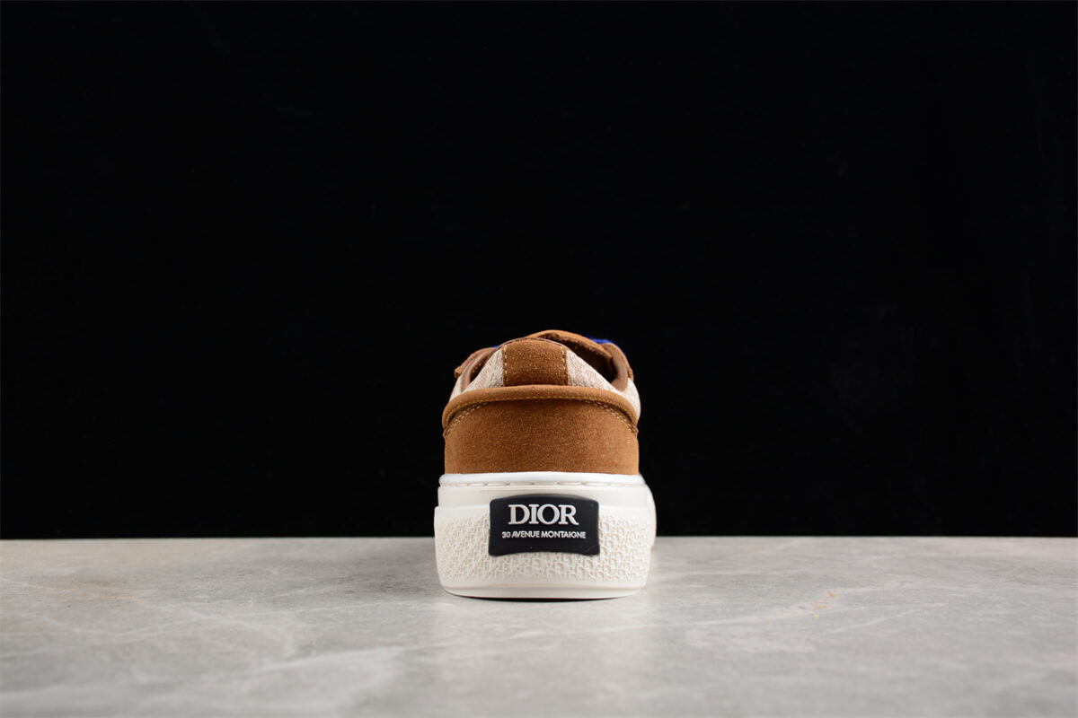 Dior B23 Oblique Low-Top Sneaker – Black with Gum Sole (Copy)