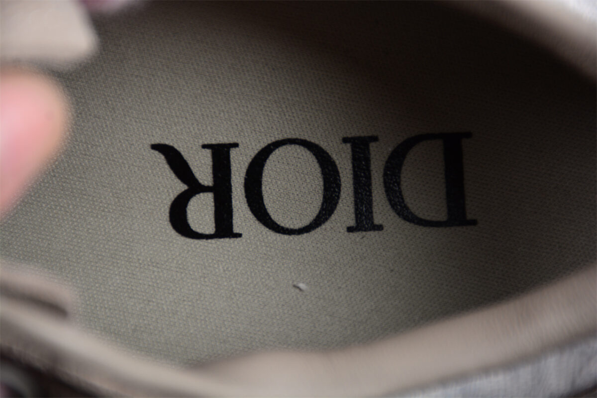 Dior B23 Oblique Low-Top Sneaker – Grey Suede with White Monogram