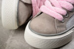 Dior B23 Oblique Low-Top Sneaker – Grey Suede with White Monogram