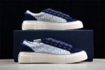 Dior B23 Oblique Low-Top Sneaker – Navy Blue Suede with Monogram Canvas