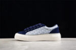 Dior B23 Oblique Low-Top Sneaker – Navy Blue Suede with Monogram Canvas