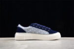 Dior B23 Oblique Low-Top Sneaker – Navy Blue Suede with Monogram Canvas