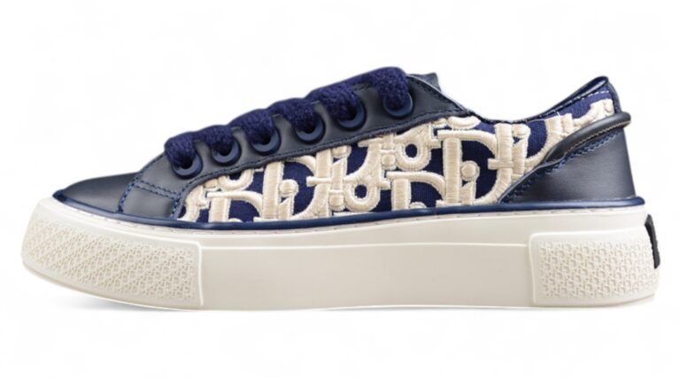 Dior B23 Oblique Low-Top Sneaker – Black with Gum Sole (Copy)