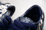 Dior B23 Oblique Low-Top Sneaker – Navy Blue with Embroidered Monogram