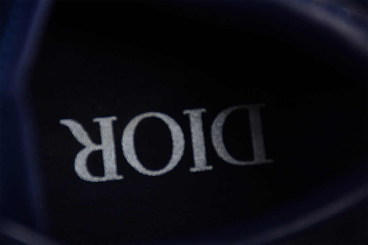 Dior B23 Oblique Low-Top Sneaker – Navy Suede with Camouflage Monogram