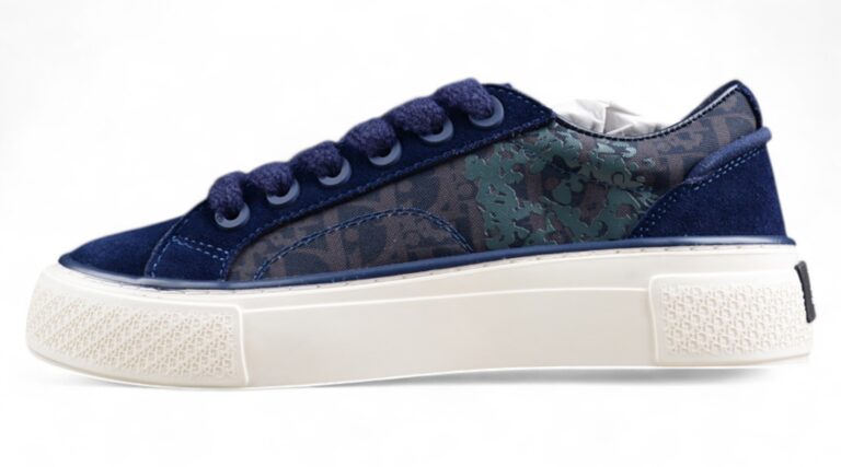 Dior B23 Oblique Low-Top Sneaker – Black with Gum Sole (Copy)