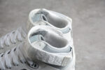 Dior B27 Mid-Top Sneaker – White Leather & Oblique Jacquard