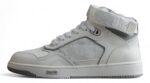 Dior B27 Mid-Top Sneaker – White Leather & Oblique Jacquard
