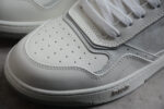 Dior B27 Mid-Top Sneaker – White Leather & Oblique Jacquard