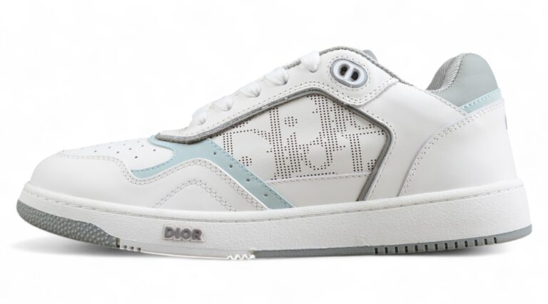Dior B30 Low-Top Sneaker – White & Grey Oblique