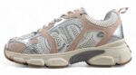 Dior B30 Sneaker – White Mesh with Beige and Silver Accents