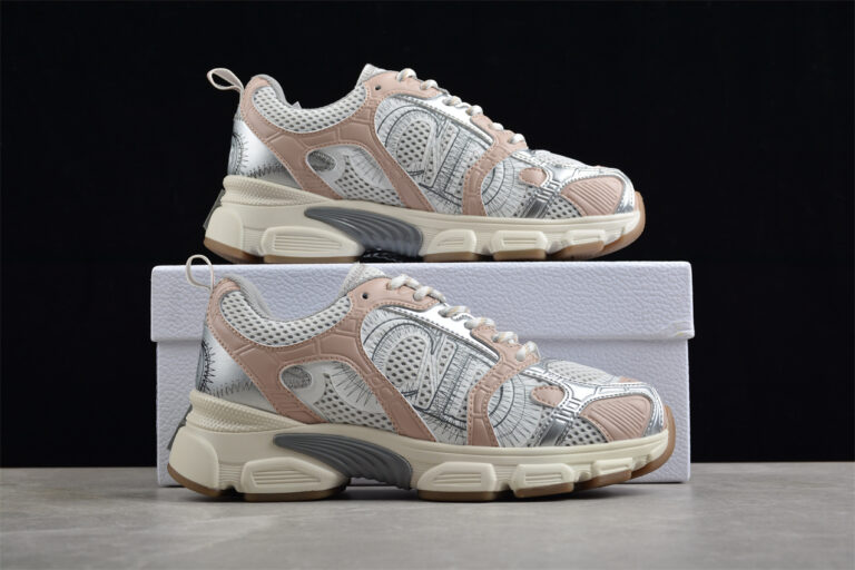 Dior B30 Sneaker – White Mesh with Beige and Silver Accents