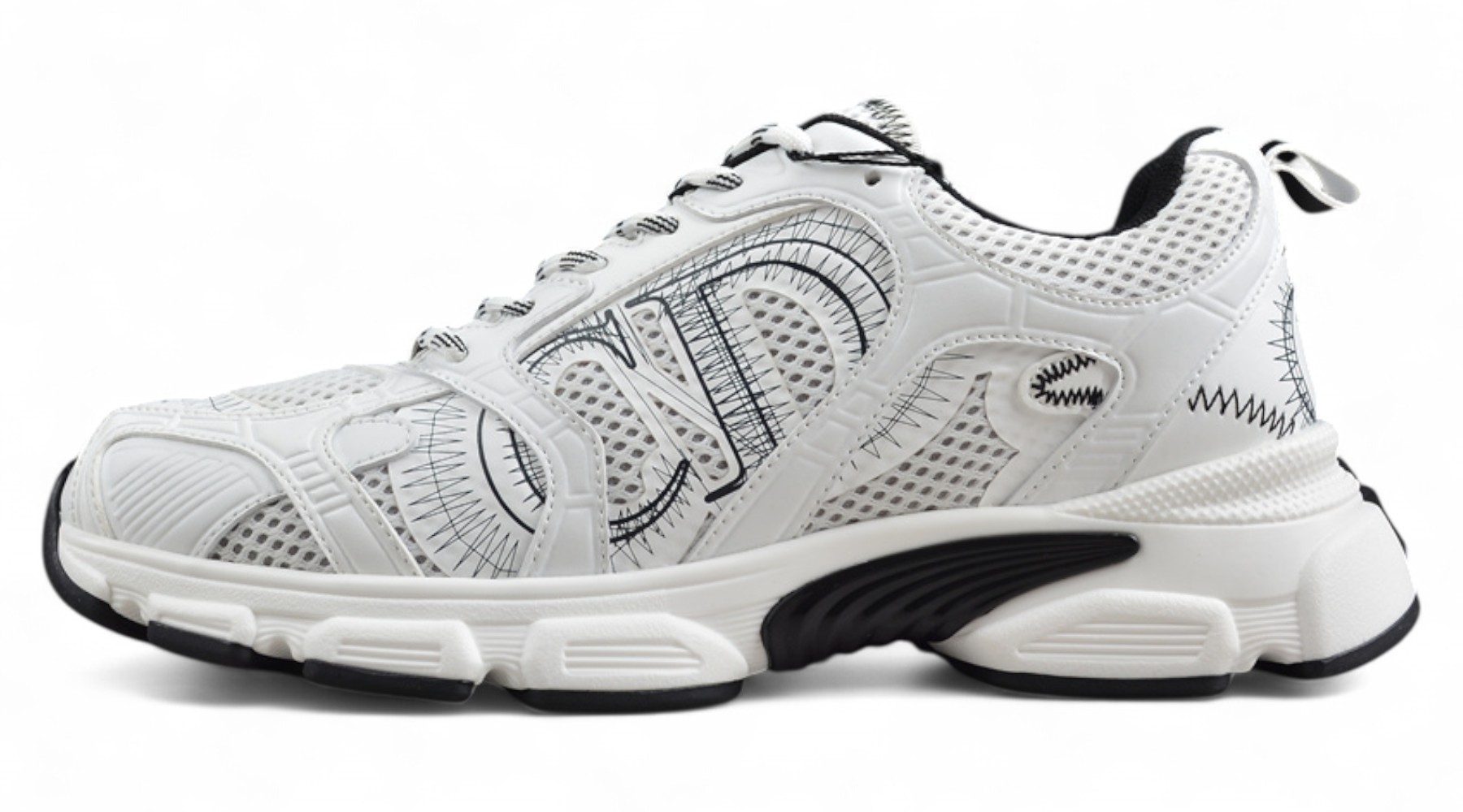 Dior B23 Oblique Low-Top Sneaker – Black with Gum Sole (Copy)