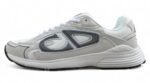 Dior B30 Sneaker – White Mesh with Grey and Silver Overlays
