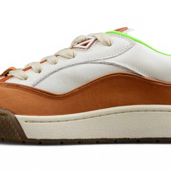 Dior B31 Low-Top Sneaker – Brown, White & Neon Green