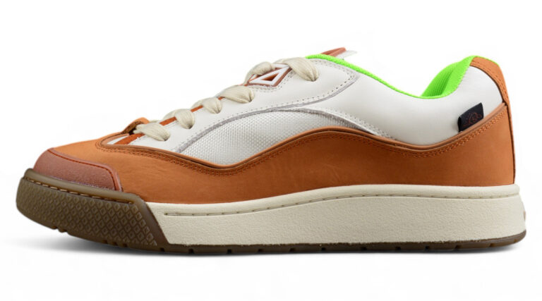 Dior B31 Low-Top Sneaker – Brown, White & Neon Green