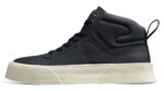 Dior High-Top Sneaker – Black Leather with Cream Sole