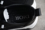 Dior Low-Top Platform Sneaker – Black Leather with White Sole