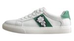 Dior Low-Top Sneaker with Green Panel & Embroidered Logo