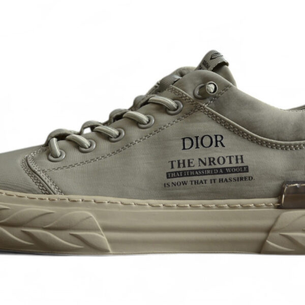 Dior x The North Collaboration-Inspired Low-Top Sneaker – Khaki