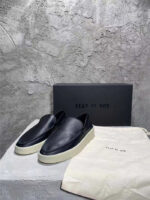 Fear of God Essentials Slip-On Sneaker – Black Leather