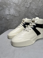 Fear of God High-Top Court Sneaker – Cream/Black