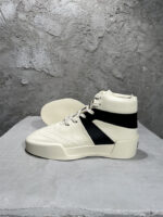 Fear of God High-Top Court Sneaker – Cream/Black