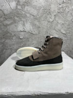 Fear of God Inspired Military Sneaker Boot – Two-Tone (Taupe/Black)