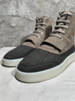 Fear of God Inspired Military Sneaker Boot – Two-Tone (Taupe/Black)