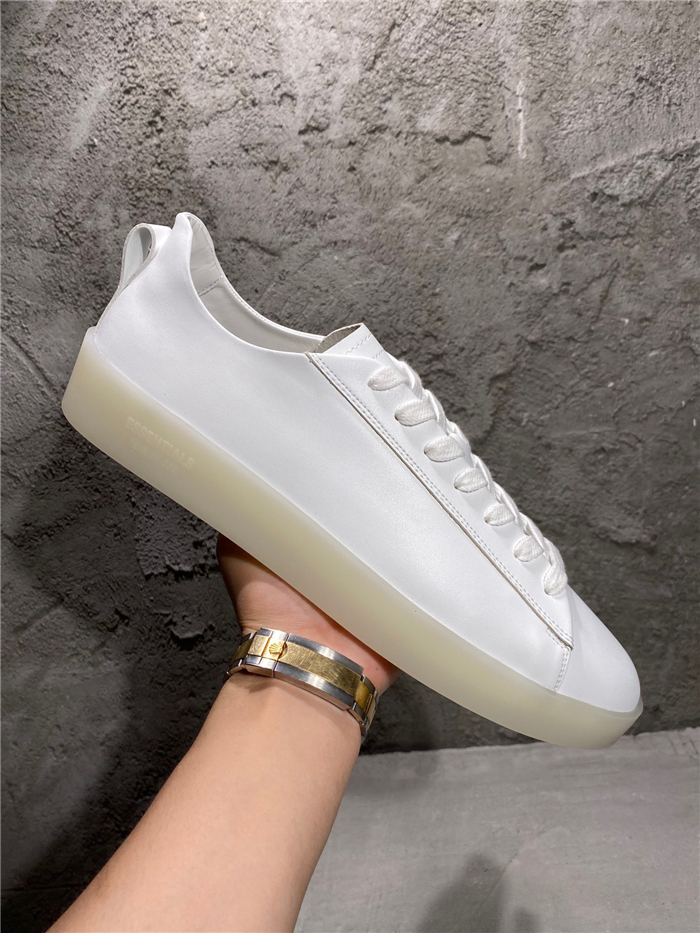 Fear of God Inspired Minimalist Low-Top Sneaker – White