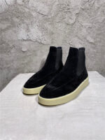 Fear of God Inspired Suede Chelsea Sneaker Boot – Black