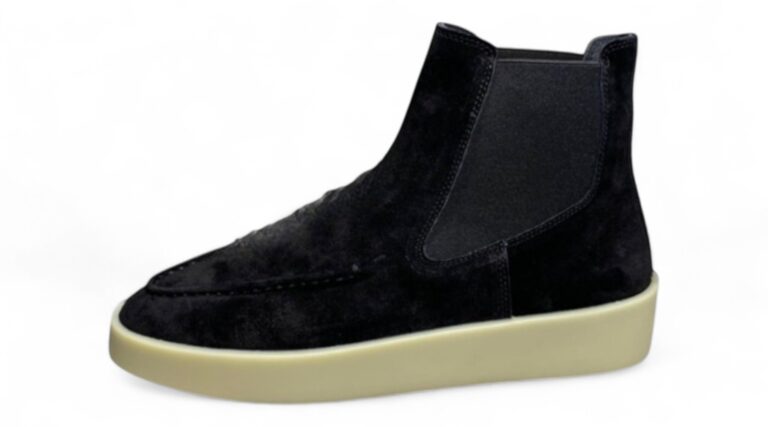 Fear of God Inspired Suede Chelsea Sneaker Boot – Black