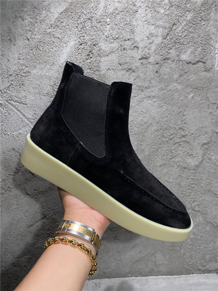Fear of God Inspired Suede Chelsea Sneaker Boot – Black