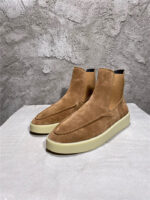 Fear of God Inspired Suede Chelsea Sneaker Boot – Tan