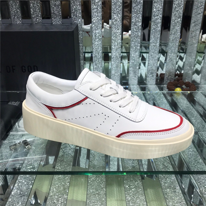 Fear of God Low-Top Court Sneaker – White/Red