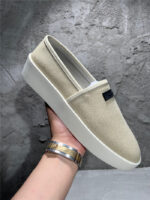 Fear of God Slip-On Sneaker – Beige Canvas