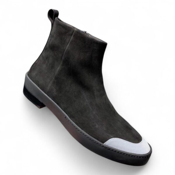 Fear of God Suede Zip Boot – Dark Charcoal
