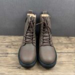 Gucci Leather Combat Boot – Brown with Side Zip