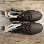 Gucci Leather Combat Boot – Brown with Side Zip