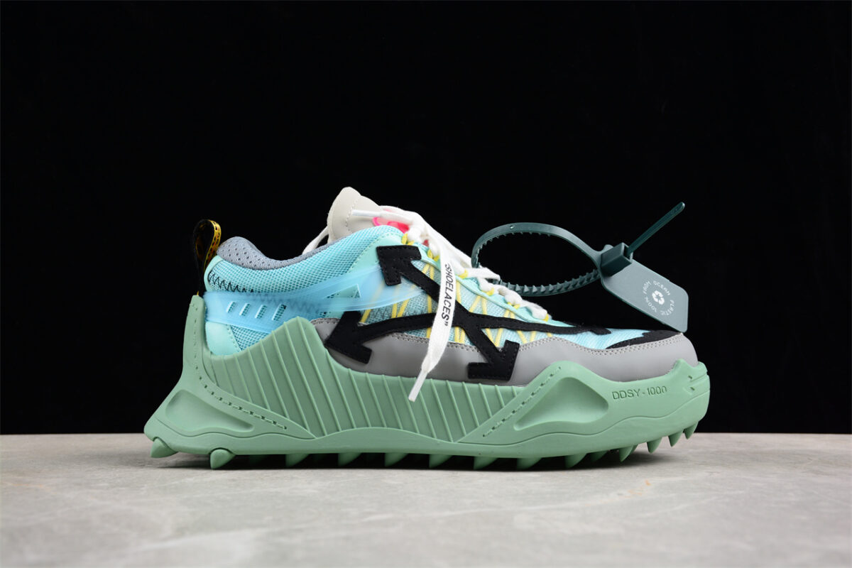Off White Replica ODSY 1000 Low Green Black Blue