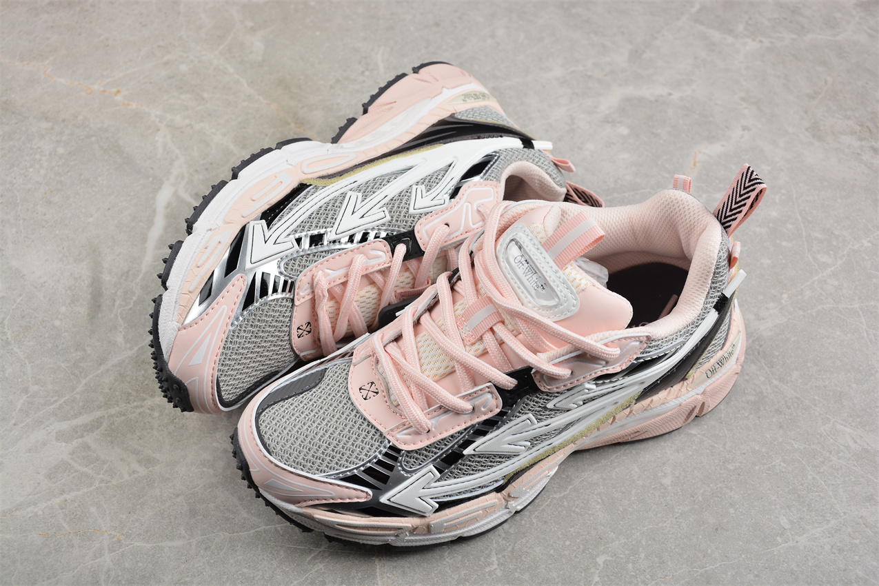 Off-White Replica ODSY-1000 Runner Sneaker – Pink/Grey White
