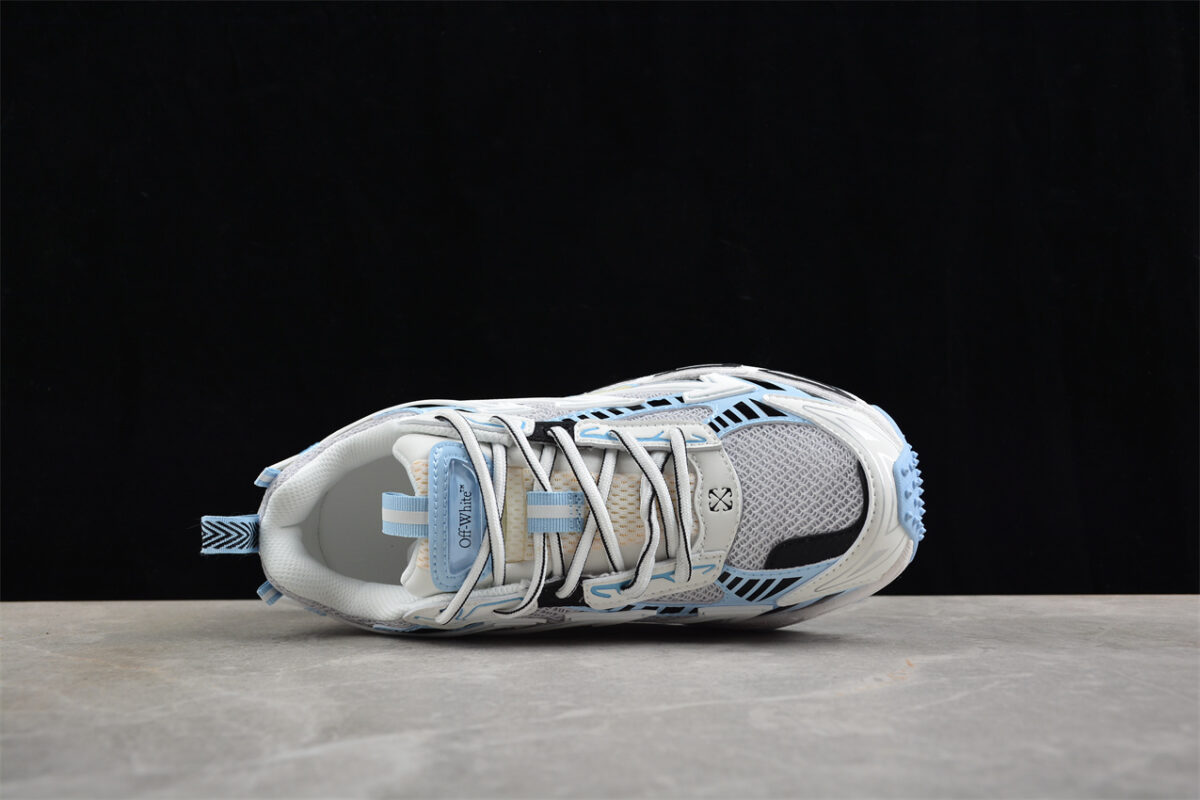 Off White Replica ODSY 1000 Runner Sneaker White Blue Grey