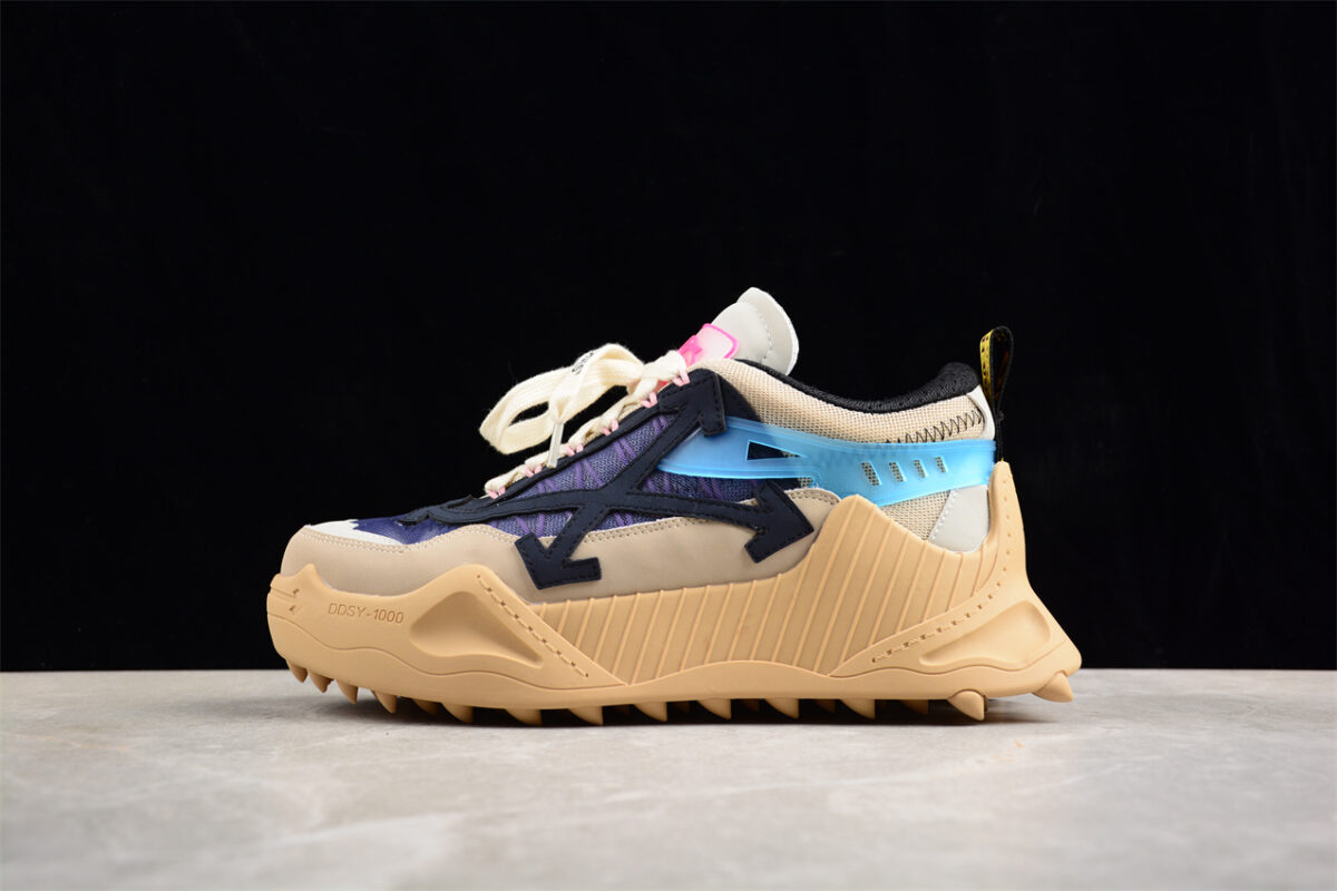 Off White Replica ODSY 1000 Sneaker Beige Navy Cream Blue