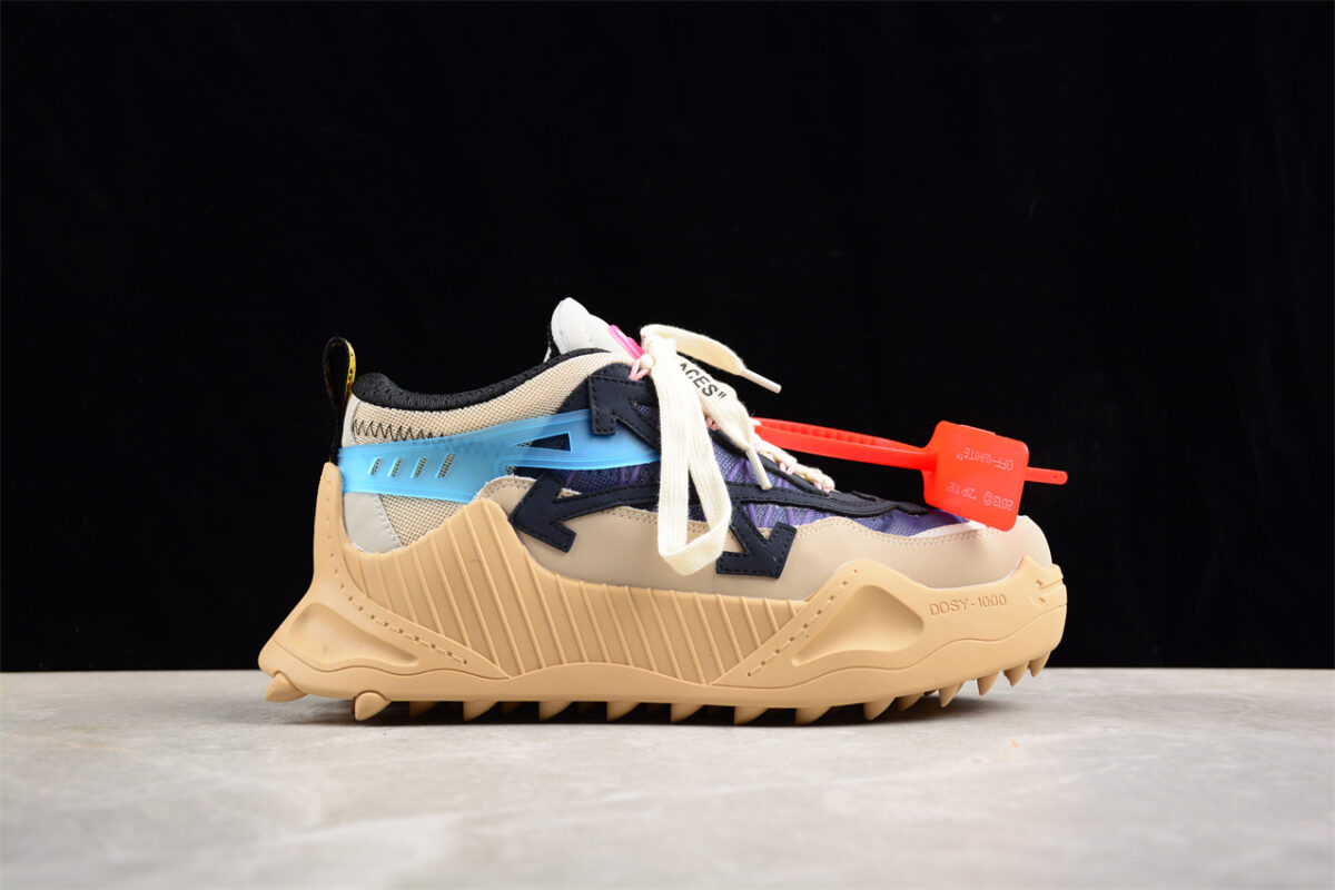 Off White Replica ODSY 1000 Sneaker Beige Navy Cream Blue