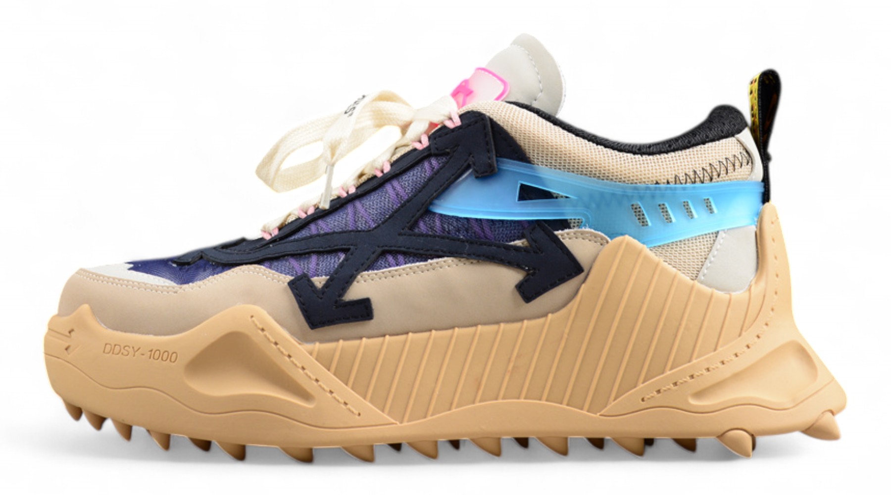 Off White Replica ODSY 1000 Sneaker Beige Navy Cream Blue